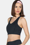 Zelocity Medium Impact Quick Dry Sports Bra with Removable Padding - Collegiate Blue — thumbnail 3